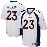 Nike Men & Women & Youth Broncos #23 Hillman White Team Color Game Jersey,baseball caps,new era cap wholesale,wholesale hats